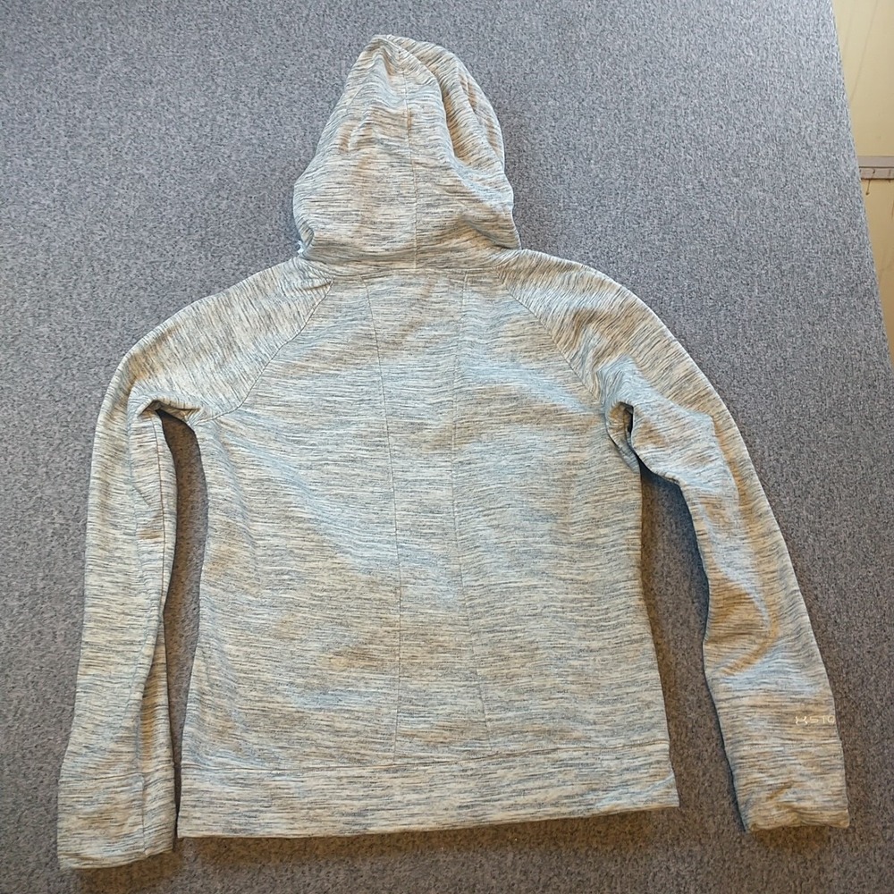 Under Armour Womens ColdGear Storm Hoodie Gray Neon Yellow Semi-Fitted Large - Picture 11 of 16